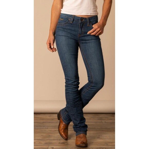 KIMES RANCH Betty17 Jeans 2/34 Midrise Western Bootcut Stretch Denim Cowgirl NEW - Picture 1 of 11